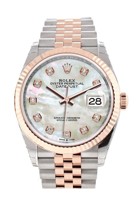 ladies rolex black mother of pearl|rolex datejust 36 white gold.